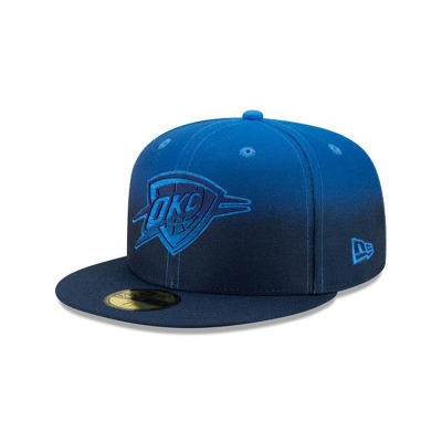 Sapca New Era Oklahoma City Thunder NBA Back Half 59FIFTY Fitted - Albastri